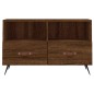 vidaXL Mueble para TV madera contrachapada roble marrón 80x36x50 cm