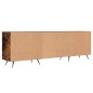 vidaXL Mueble de TV madera de ingeniería roble ahumado 150x30x50 cm vidaXL Mueble de TV madera de ingeniería roble ahumado 150x30x50 cm