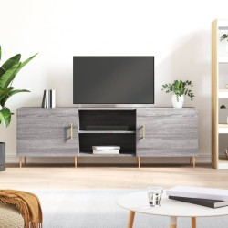vidaXL Mueble para TV madera de ingeniería gris Sonoma 150x30x50 cm