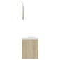 vidaXL Juego de muebles de baño madera de ingeniería roble Sonoma vidaXL Juego de muebles de baño madera de ingeniería roble Sonoma