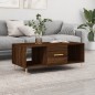 vidaXL Mesa de centro madera contrachapada roble marrón 102x50x40 cm