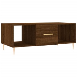 vidaXL Mesa de centro madera contrachapada roble marrón 102x50x40 cm