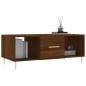 vidaXL Mesa de centro madera contrachapada roble marrón 102x50x40 cm