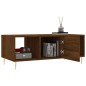 vidaXL Mesa de centro madera contrachapada roble marrón 102x50x40 cm