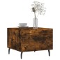 vidaXL Mesa de centro madera contrachapada roble ahumado 50x50x40 cm vidaXL Mesa de centro madera contrachapada roble ahumado 50x50x40 cm