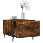 vidaXL Mesa de centro madera contrachapada roble ahumado 50x50x40 cm vidaXL Mesa de centro madera contrachapada roble ahumado 50x50x40 cm