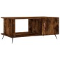 vidaXL Mesa de centro madera contrachapada roble ahumado 90x50x40 cm