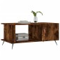vidaXL Mesa de centro madera contrachapada roble ahumado 90x50x40 cm