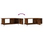 vidaXL Mesa de centro madera contrachapada roble ahumado 90x50x40 cm