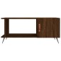 vidaXL Mesa de centro madera contrachapada roble marrón 90x50x40 cm vidaXL Mesa de centro madera contrachapada roble marrón 90x50x40 cm