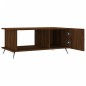 vidaXL Mesa de centro madera contrachapada roble marrón 90x50x40 cm vidaXL Mesa de centro madera contrachapada roble marrón 90x50x40 cm
