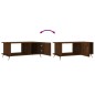vidaXL Mesa de centro madera contrachapada roble marrón 90x50x40 cm vidaXL Mesa de centro madera contrachapada roble marrón 90x50x40 cm