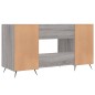 vidaXL Escritorio madera de ingeniería gris Sonoma 140x50x75 cm