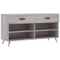 vidaXL Banco zapatero madera de ingeniería gris Sonoma 102x35x55 cm vidaXL Banco zapatero madera de ingeniería gris Sonoma 102x35x55 cm