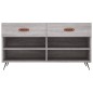vidaXL Banco zapatero madera de ingeniería gris Sonoma 102x35x55 cm vidaXL Banco zapatero madera de ingeniería gris Sonoma 102x35x55 cm