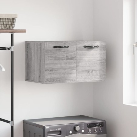 vidaXL Armario de pared madera de ingeniería gris Sonoma 60x36,5x35 cm