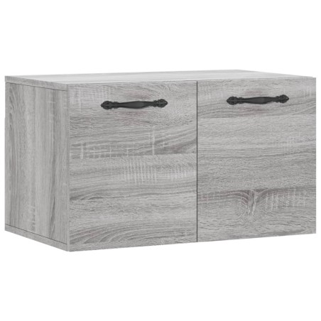 vidaXL Armario de pared madera de ingeniería gris Sonoma 60x36,5x35 cm