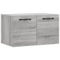 vidaXL Armario de pared madera de ingeniería gris Sonoma 60x36,5x35 cm