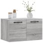 vidaXL Armario de pared madera de ingeniería gris Sonoma 60x36,5x35 cm