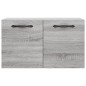 vidaXL Armario de pared madera de ingeniería gris Sonoma 60x36,5x35 cm