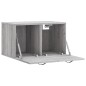 vidaXL Armario de pared madera de ingeniería gris Sonoma 60x36,5x35 cm