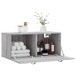 vidaXL Armario de pared madera de ingeniería gris Sonoma 80x36,5x35 cm vidaXL Armario de pared madera de ingeniería gris Sonoma 80x36,5x35 cm