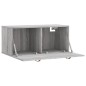 vidaXL Armario de pared madera de ingeniería gris Sonoma 80x36,5x35 cm vidaXL Armario de pared madera de ingeniería gris Sonoma 80x36,5x35 cm