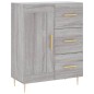 vidaXL Aparador de madera de ingeniería gris Sonoma 69,5x34x90 cm