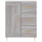 vidaXL Aparador de madera de ingeniería gris Sonoma 69,5x34x90 cm