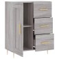 vidaXL Aparador de madera de ingeniería gris Sonoma 69,5x34x90 cm