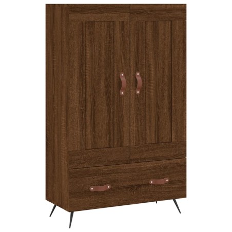 vidaXL Aparador alto madera de ingeniería roble marrón 69,5x31x115 cm