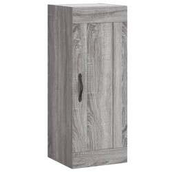vidaXL Armario de pared madera de ingeniería gris Sonoma 34,5x34x90 cm
