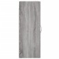 vidaXL Armario de pared madera de ingeniería gris Sonoma 34,5x34x90 cm