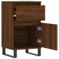 vidaXL Aparador madera de ingeniería marrón roble 40x35x70 cm