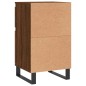 vidaXL Aparador madera de ingeniería marrón roble 40x35x70 cm