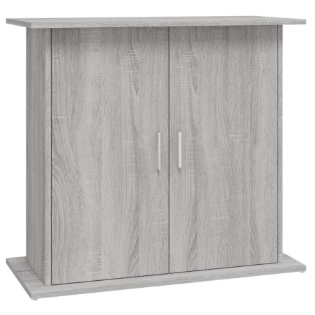 vidaXL Soporte para acuario madera ingeniería gris Sonoma 81x36x73 cm