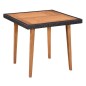 vidaXL Set de comedor de jardín 5 pzas ratán sintético negro y marrón