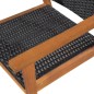 vidaXL Set de comedor de jardín 5 pzas ratán sintético negro y marrón