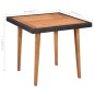 vidaXL Set de comedor de jardín 5 pzas ratán sintético negro y marrón