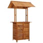 vidaXL Mesa de bar jardín con tejado madera de acacia 113x106x217 cm vidaXL Mesa de bar jardín con tejado madera de acacia 113x106x217 cm