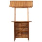 vidaXL Mesa de bar jardín con tejado madera de acacia 113x106x217 cm vidaXL Mesa de bar jardín con tejado madera de acacia 113x106x217 cm