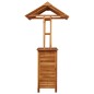 vidaXL Mesa de bar jardín con tejado madera de acacia 113x106x217 cm vidaXL Mesa de bar jardín con tejado madera de acacia 113x106x217 cm