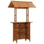 vidaXL Mesa de bar jardín con tejado madera de acacia 113x106x217 cm vidaXL Mesa de bar jardín con tejado madera de acacia 113x106x217 cm