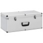 vidaXL Cajas de almacenamiento 3 unidades aluminio plateado vidaXL Cajas de almacenamiento 3 unidades aluminio plateado