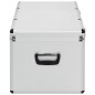 vidaXL Cajas de almacenamiento 3 unidades aluminio plateado vidaXL Cajas de almacenamiento 3 unidades aluminio plateado