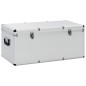 vidaXL Cajas de almacenamiento 3 unidades aluminio plateado vidaXL Cajas de almacenamiento 3 unidades aluminio plateado