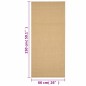 vidaXL Alfombra de sisal natural 66x150 cm vidaXL Alfombra de sisal natural 66x150 cm