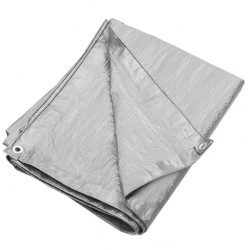 vidaXL Lona HDPE gris 90 g/m² 6x10 m