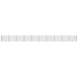 vidaXL Cerca de alambre con pinchos de anclaje verde 1,4x25 m