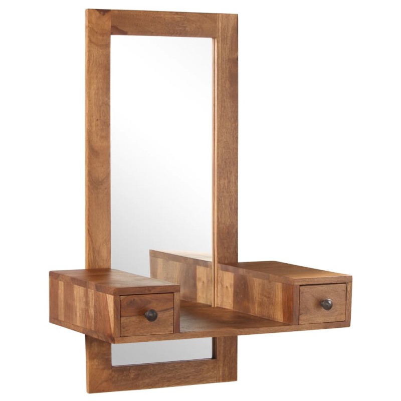 vidaXL Tocador con 2 cajones madera maciza de sheesham